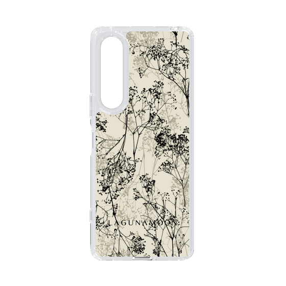 Slim Protection Case［ LAGUNAMOON - Botanical - Beige ］
