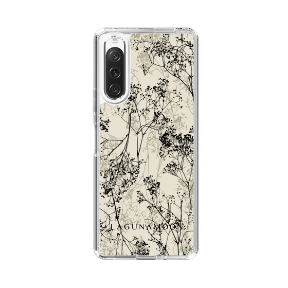 Slim Protection Case［ LAGUNAMOON - Botanical - Beige ］