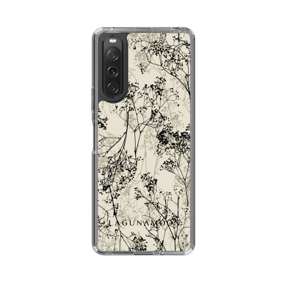 Slim Protection Case［ LAGUNAMOON - Botanical - Beige ］