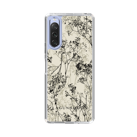 Slim Protection Case［ LAGUNAMOON - Botanical - Beige ］