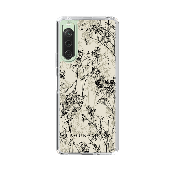 Slim Protection Case［ LAGUNAMOON - Botanical - Beige ］