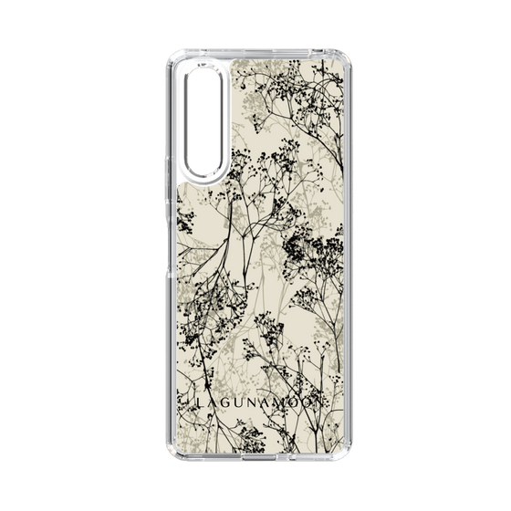 Slim Protection Case［ LAGUNAMOON - Botanical - Beige ］