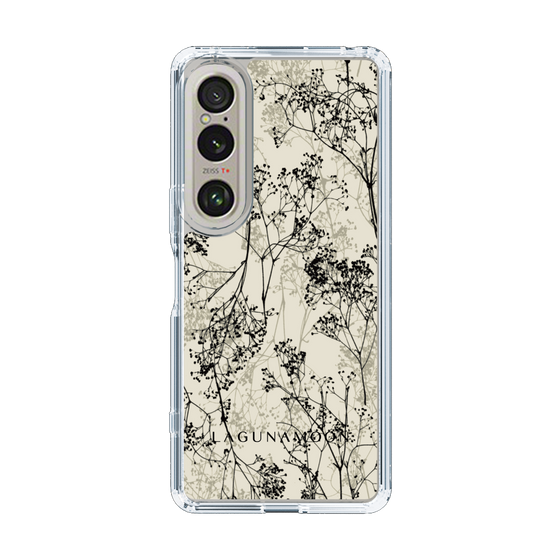 Slim Protection Case［ LAGUNAMOON - Botanical - Beige ］
