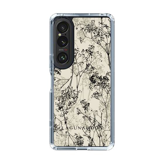 Slim Protection Case［ LAGUNAMOON - Botanical - Beige ］