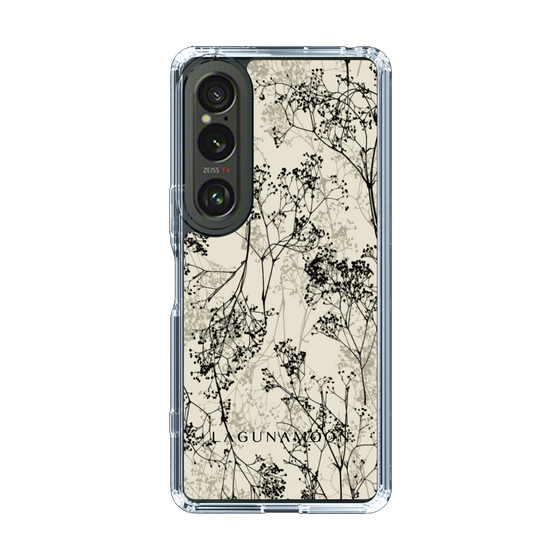 Slim Protection Case［ LAGUNAMOON - Botanical - Beige ］