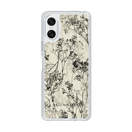 Slim Protection Case［ LAGUNAMOON - Botanical - Beige ］