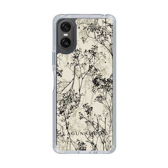 Slim Protection Case［ LAGUNAMOON - Botanical - Beige ］