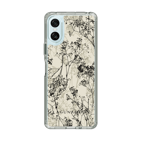 Slim Protection Case［ LAGUNAMOON - Botanical - Beige ］