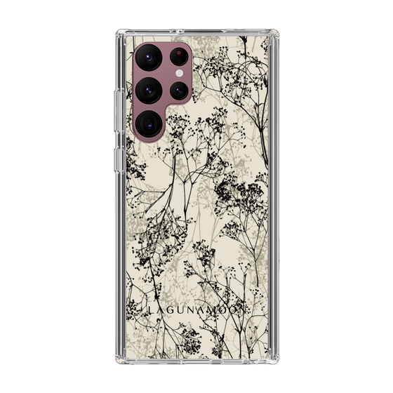 Slim Protection Case［ LAGUNAMOON - Botanical - Beige ］