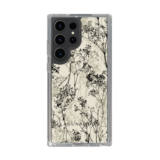 Slim Protection Case［ LAGUNAMOON - Botanical - Beige ］