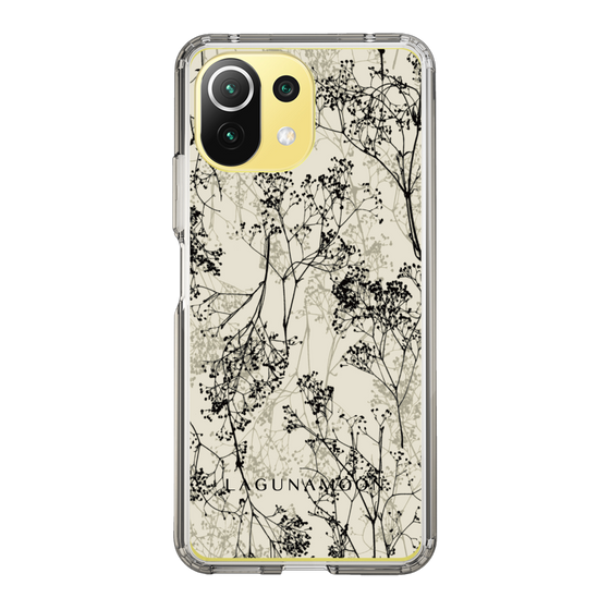 Slim Protection Case［ LAGUNAMOON - Botanical - Beige ］