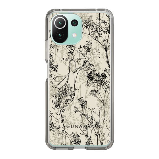 Slim Protection Case［ LAGUNAMOON - Botanical - Beige ］