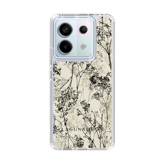 Slim Protection Case［ LAGUNAMOON - Botanical - Beige ］