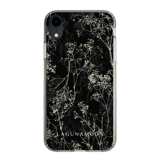 Slim Protection Case［ LAGUNAMOON - Botanical - Black ］