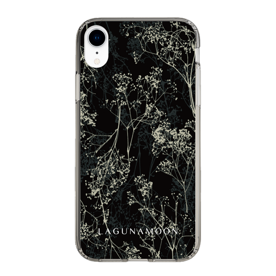 Slim Protection Case［ LAGUNAMOON - Botanical - Black ］
