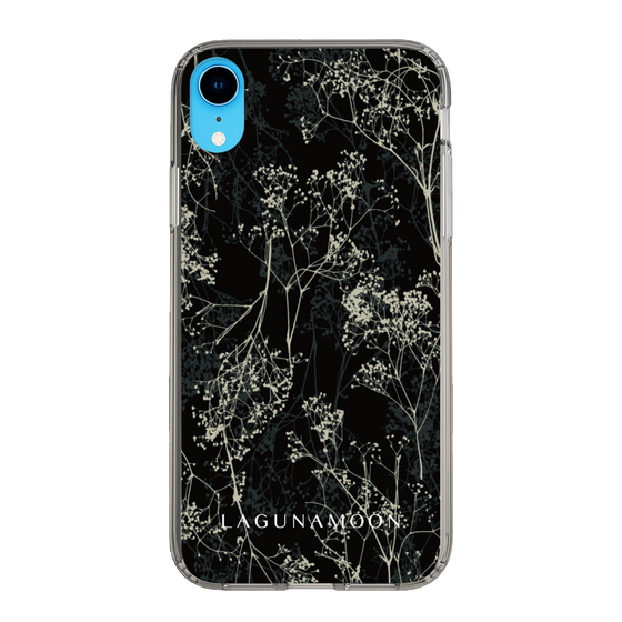 Slim Protection Case［ LAGUNAMOON - Botanical - Black ］