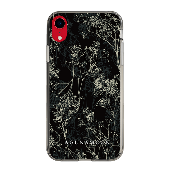 Slim Protection Case［ LAGUNAMOON - Botanical - Black ］