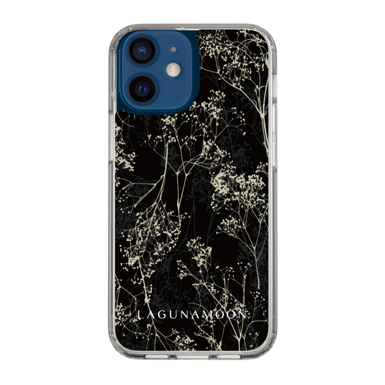 Slim Protection Case［ LAGUNAMOON - Botanical - Black ］