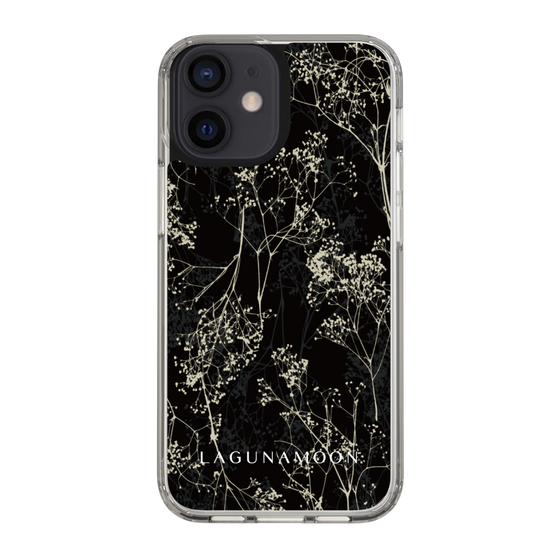 Slim Protection Case［ LAGUNAMOON - Botanical - Black ］