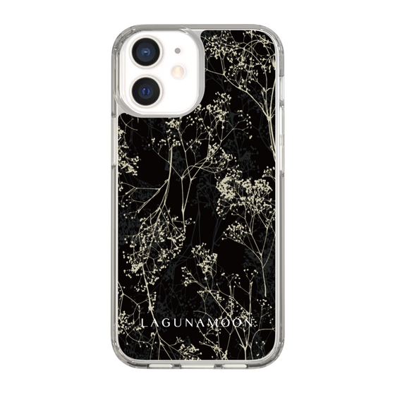 Slim Protection Case［ LAGUNAMOON - Botanical - Black ］