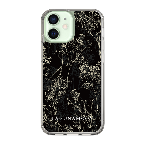 Slim Protection Case［ LAGUNAMOON - Botanical - Black ］