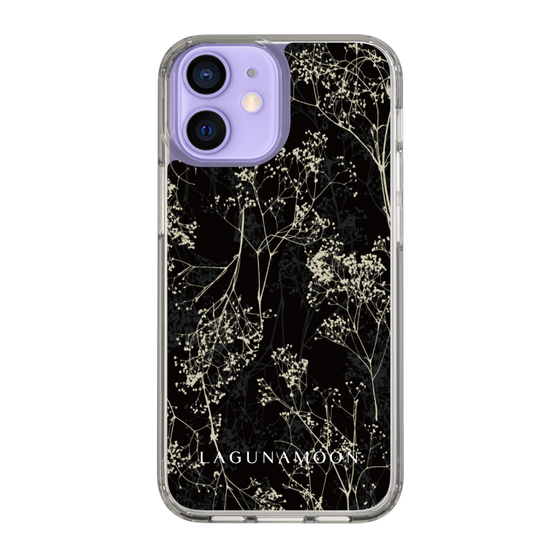 Slim Protection Case［ LAGUNAMOON - Botanical - Black ］