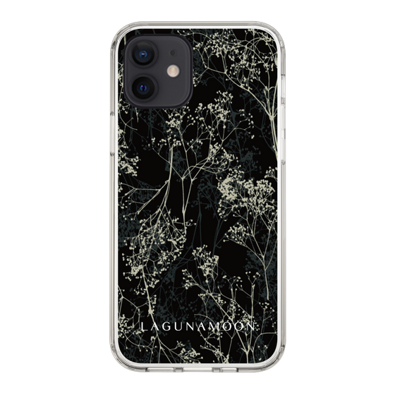 Slim Protection Case［ LAGUNAMOON - Botanical - Black ］