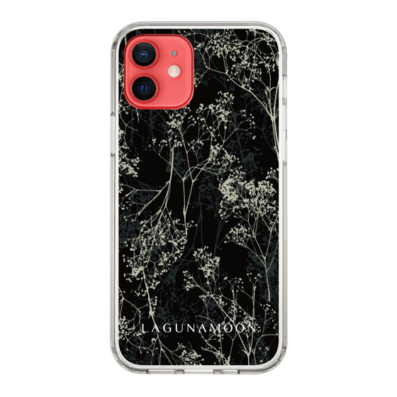 Slim Protection Case［ LAGUNAMOON - Botanical - Black ］