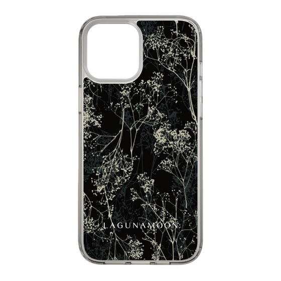Slim Protection Case［ LAGUNAMOON - Botanical - Black ］