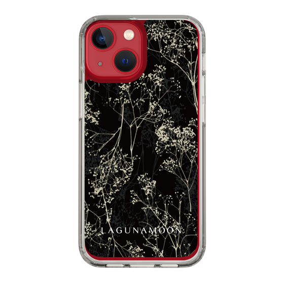 Slim Protection Case［ LAGUNAMOON - Botanical - Black ］