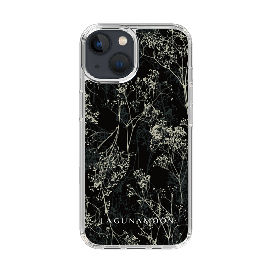 Slim Protection Case［ LAGUNAMOON - Botanical - Black ］