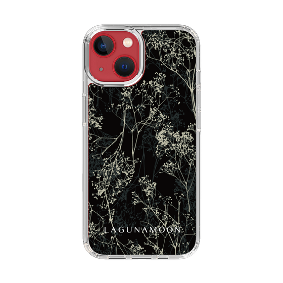 Slim Protection Case［ LAGUNAMOON - Botanical - Black ］