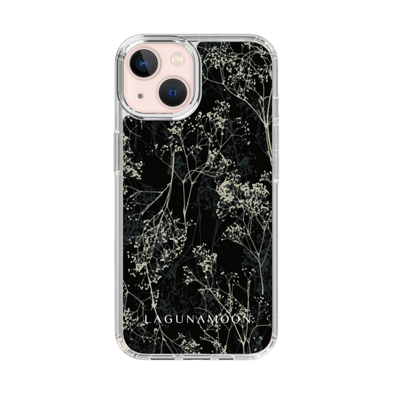 Slim Protection Case［ LAGUNAMOON - Botanical - Black ］