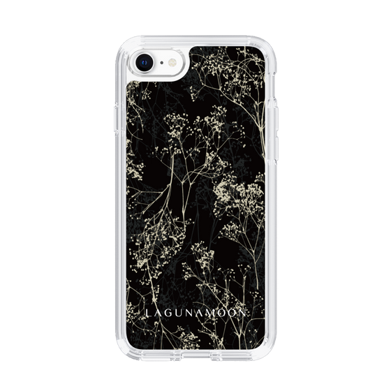 Slim Protection Case［ LAGUNAMOON - Botanical - Black ］