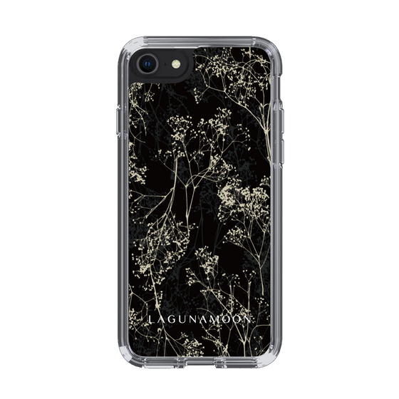 Slim Protection Case［ LAGUNAMOON - Botanical - Black ］