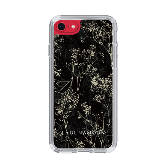 Slim Protection Case［ LAGUNAMOON - Botanical - Black ］