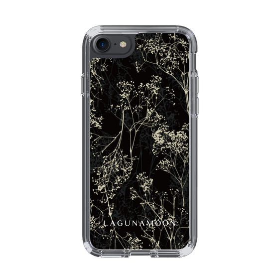 Slim Protection Case［ LAGUNAMOON - Botanical - Black ］