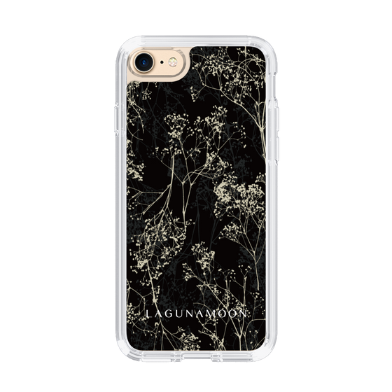 Slim Protection Case［ LAGUNAMOON - Botanical - Black ］