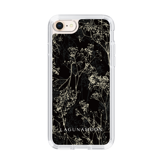 Slim Protection Case［ LAGUNAMOON - Botanical - Black ］