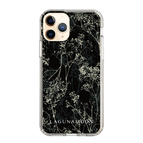 Slim Protection Case［ LAGUNAMOON - Botanical - Black ］