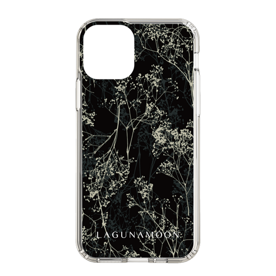 Slim Protection Case［ LAGUNAMOON - Botanical - Black ］