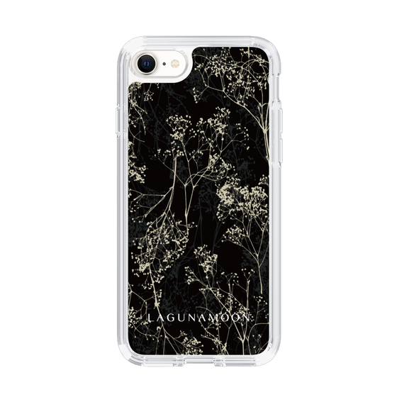 Slim Protection Case［ LAGUNAMOON - Botanical - Black ］