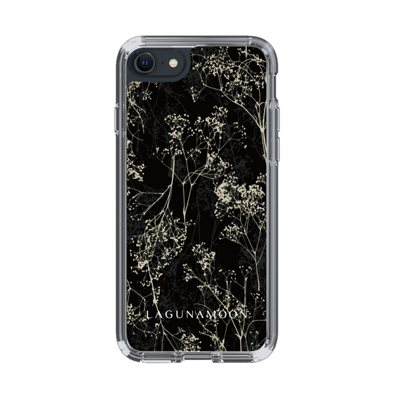 Slim Protection Case［ LAGUNAMOON - Botanical - Black ］
