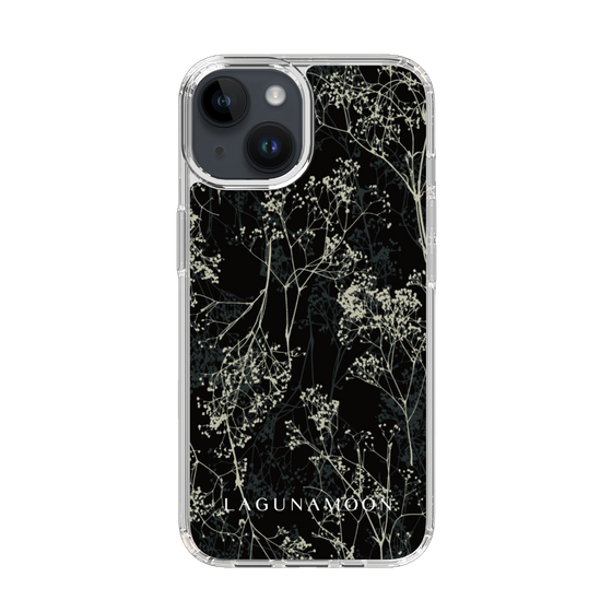 Slim Protection Case［ LAGUNAMOON - Botanical - Black ］
