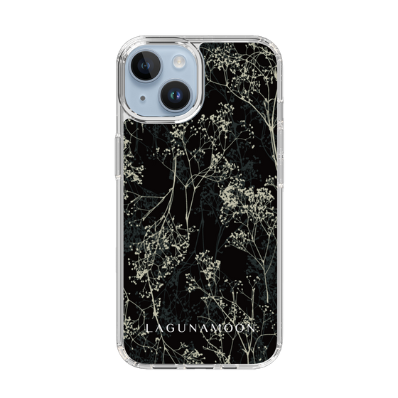 Slim Protection Case［ LAGUNAMOON - Botanical - Black ］