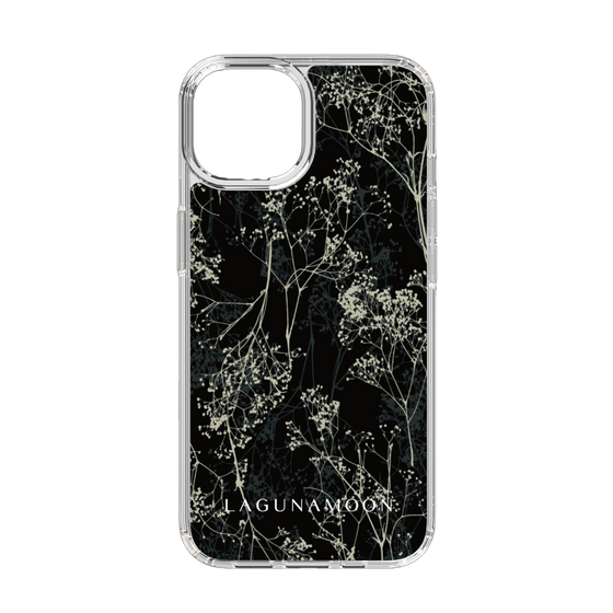 Slim Protection Case［ LAGUNAMOON - Botanical - Black ］