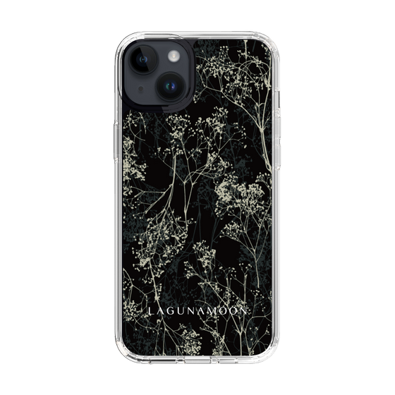 Slim Protection Case［ LAGUNAMOON - Botanical - Black ］