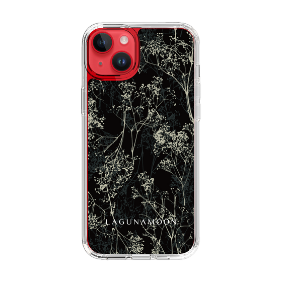 Slim Protection Case［ LAGUNAMOON - Botanical - Black ］