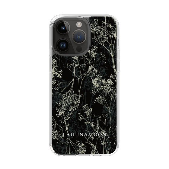 Slim Protection Case［ LAGUNAMOON - Botanical - Black ］
