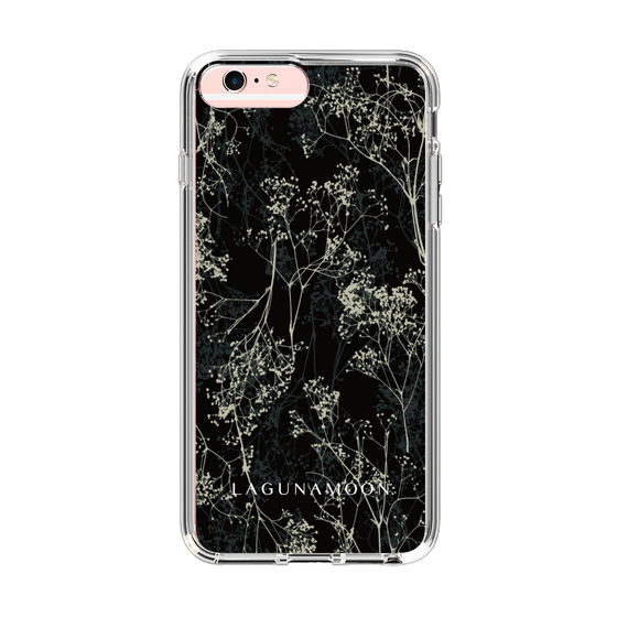 Slim Protection Case［ LAGUNAMOON - Botanical - Black ］